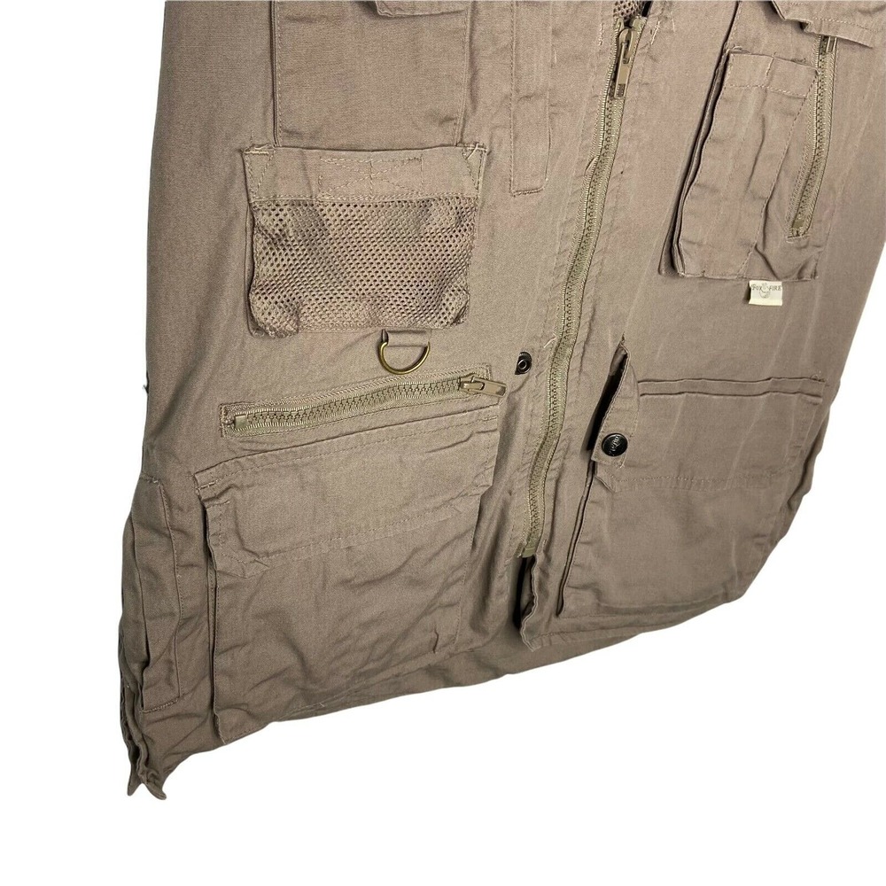 Fox Fire Photography Vest Mens Small Brown Utility Cargo Fishing Safari Hiking - Picture 7 of 7